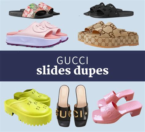 gucci crystal slides replica|gucci platform slides dupe.